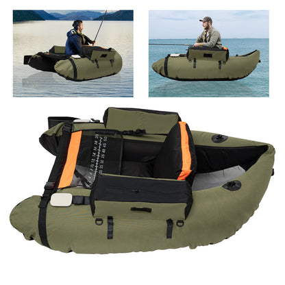 136*105CM Oxford Cloth Kayak Inflatable Fishing Boat Folding Assault