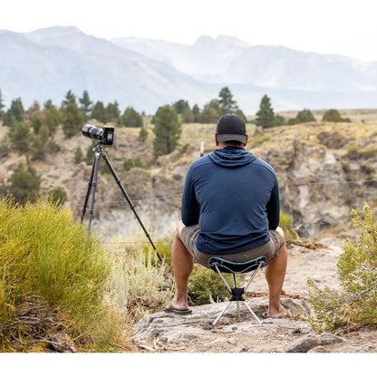 Compass 360° Stool Compact Portable Swivel Stool | Lightweight, Rotating, Foldable | Outdoor Travel Gear Camping, Camping stool