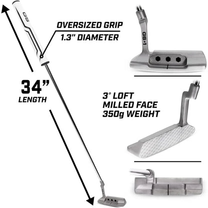 GS1 Tour Golf Putter – 34” Right-Handed Blade Putter