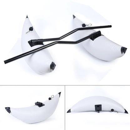 2pcs Inflatable Boat Water Buoyant Float Premium PVC Outrigger Canoe