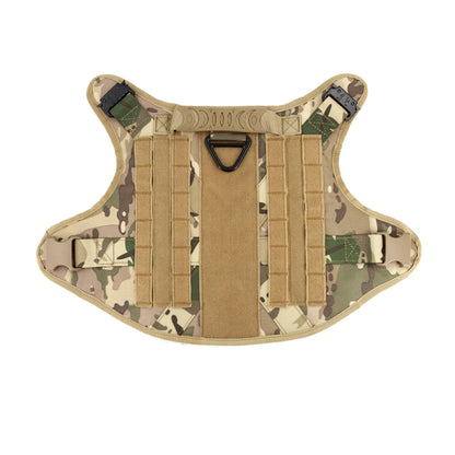 Military Large Dog Harness Collar Leash Bags Patches