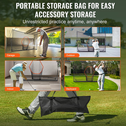 Golf Practice Hitting Net, Huge 10.8x7ft Golf Net,