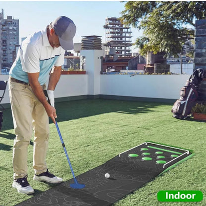 Golf Pong Putting Game Indoor Putting Green 10.1 Ft Golf Putting