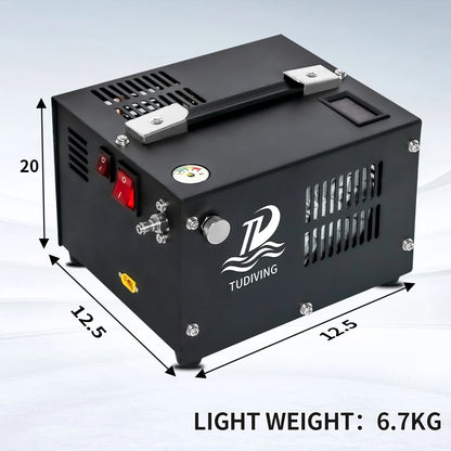 4500Psi 300Bar Portable PCP Air Compressor  High Pressure Car Pump with 12V Power Adap