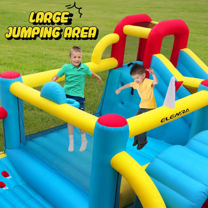7 in 1 Big Inflatable Bounce House, 15x12’XL Golf Inflatable Bouncer
