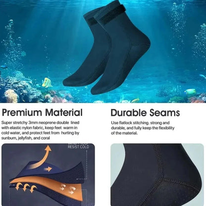 Neoprene Anti Slip 3mm Diving Wetsuit Socks