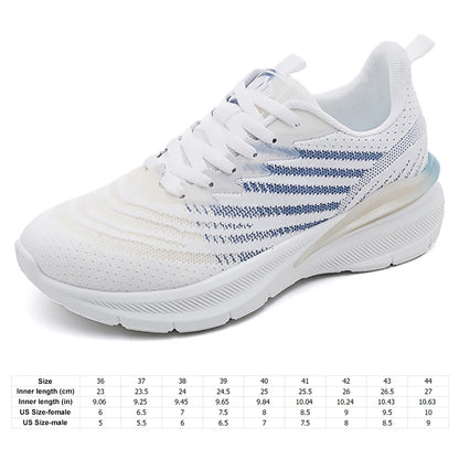 Running Sneakers Mesh Walking Shoes Breathable Platform Sport Shoes Comfortable Tennis