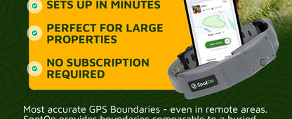 GPS Dog Fence, App Based Wireless Dog Fence Collar, Waterproof, Accurate & Reliable GPS Dog Fence