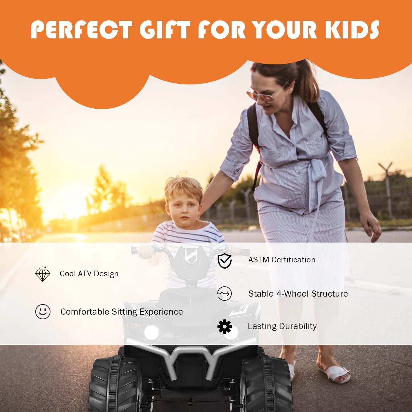 12V Kids 4-Wheeler ATV