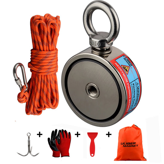 Double Sided 300-500KG Magnet Fishing Kit