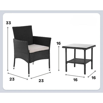 Patio Furniture Set Outdoor, Furniture Wicker Bistro Rattan Chair