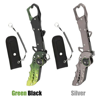 Fishing Line Cutter with Retention Rope Foldable Fish Controller Multifunctional Portable Fish Clamp Fishing Tools Tackle