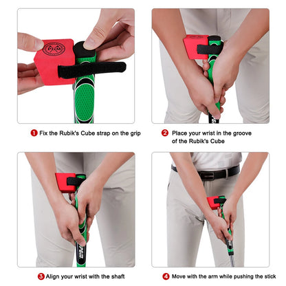 Golf Putter Cube Golf Putting Trainer Assistant Stabilizing Wrist Holder