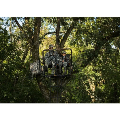 XTL 20 Foot Tall Climbing Safety System 2 Person Seat Deer Hunting Ladder