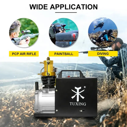 300Bar 1800W PCP Air Compressor 4500PSI Electric High Pressure