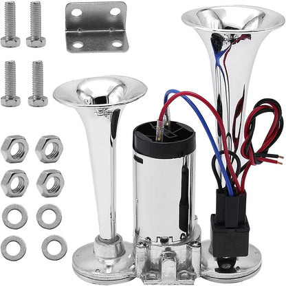 AAZRZRZ 12V Boat air horn, 600DB double horn Super loud