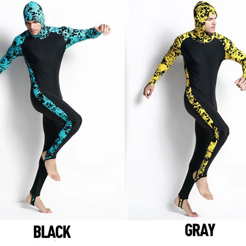 Women Wetsuit Hood Diving Suit Swimwear Full Body   Snorkeling