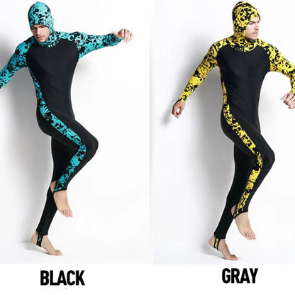 Women Wetsuit Hood Diving Suit Swimwear Full Body   Snorkeling