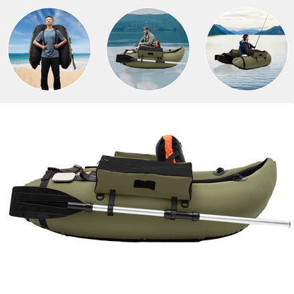 136*105CM Oxford Cloth Kayak Inflatable Fishing Boat Folding Assault