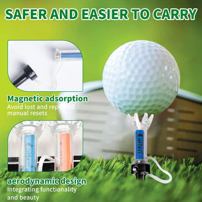 Magnetic Plastic Golf Tee Set, Improve Your Golf Game
